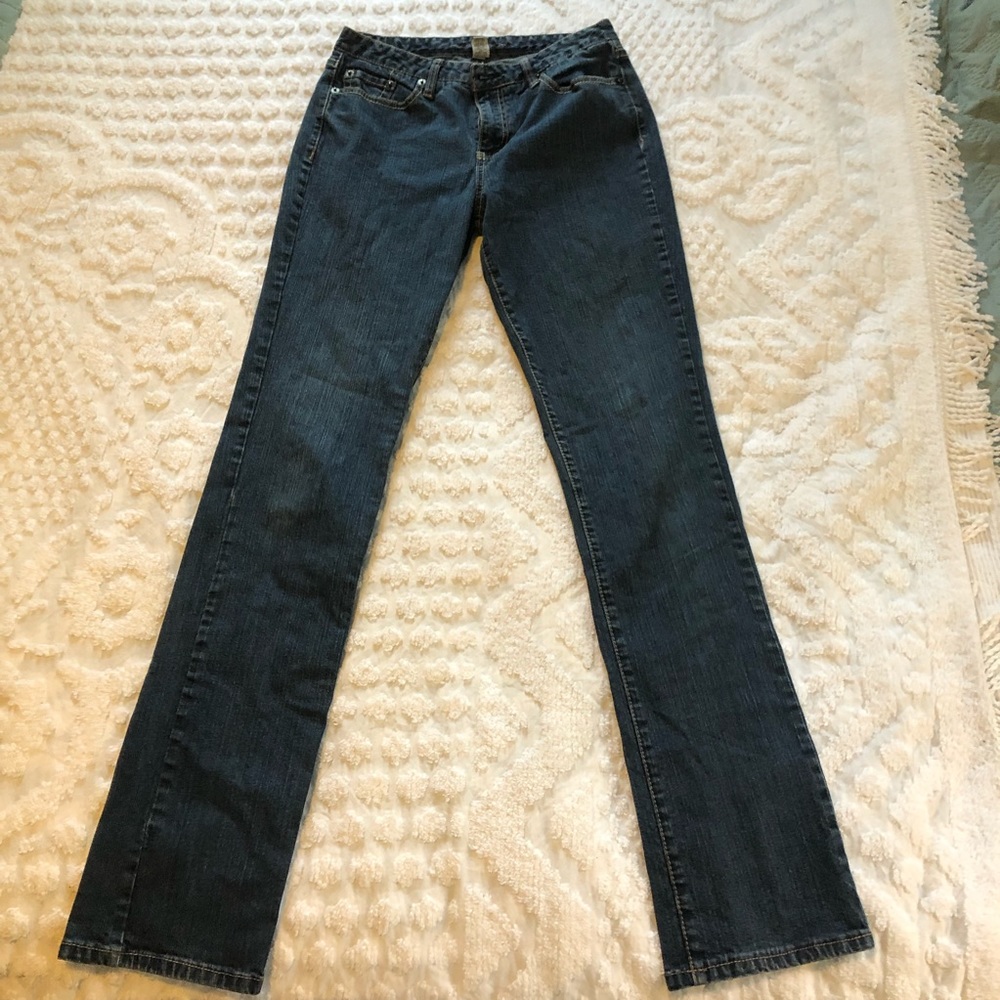 Long Elegant Legs Jeans, size 8, straight leg